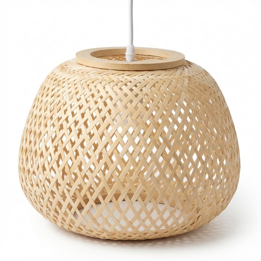 Bambus loftlampe